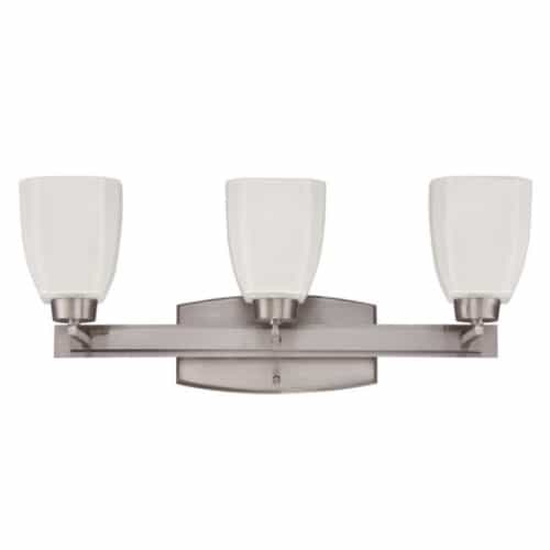 Craftmade Bridwell Vanity Light Fixture w/o Bulbs, 3 Lights, E26, Polish Nickel