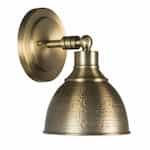 Timarron Wall Sconce Fixture w/o Bulb, 1 Light, E26, Legacy Brass
