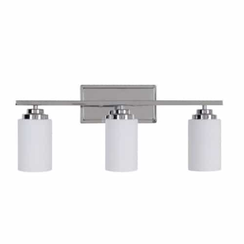 Craftmade Albany Vanity Light Fixture w/o Bulbs, 3 Lights, E26, Chrome