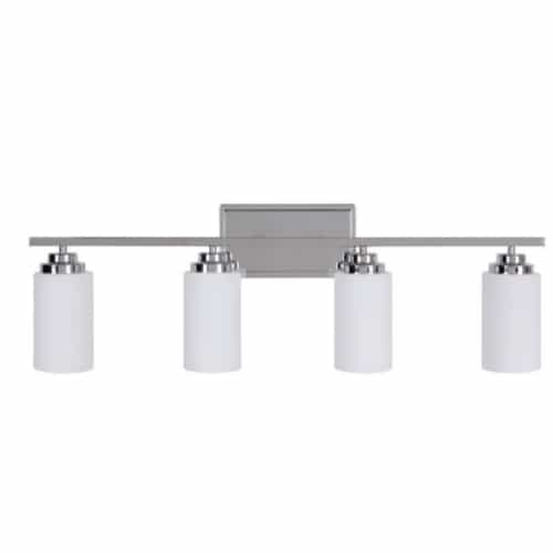 Craftmade Albany Vanity Light Fixture w/o Bulbs, 4 Lights, E26, Chrome