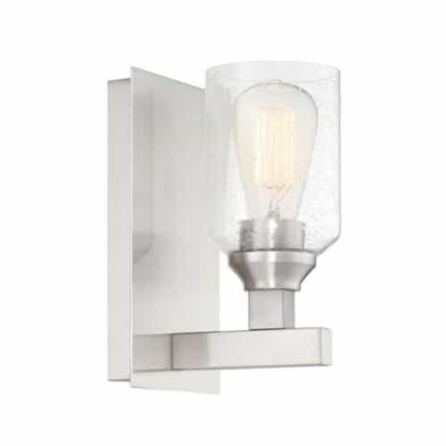 Craftmade Chicago Wall Sconce Fixture w/o Bulb, 1 Light, E26, Polished Nickel