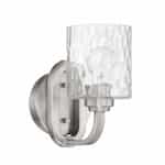 Collins Wall Sconce Fixture w/o Bulb, 1 Light, E26, Polished Nickel