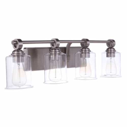 Craftmade Romero Vanity Light Fixture w/o Bulbs, 4 Lights, E26, Polished Nickel