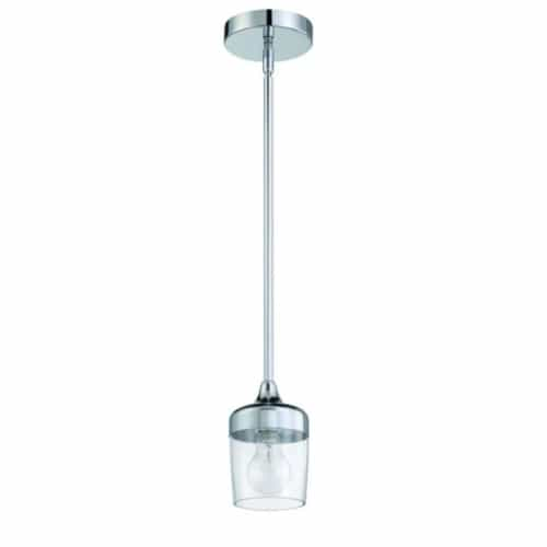 Craftmade Wrenn Mini Pendant Fixture w/o Bulb, 1 Light, E26, Chrome