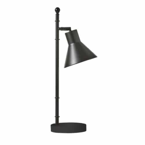 Craftmade Metal Base Table Lamp Fixture w/o Bulb w/ Adj Shade, Flat Black