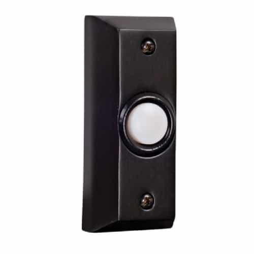 Craftmade 0.2W LED Builder Rectangular Lighted Push Button w/ 3-in Holes, Bronze