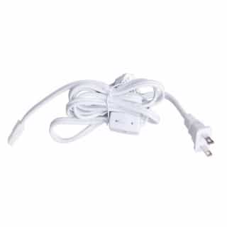 6-ft Under Cabinet Puck Cord and Plug, White