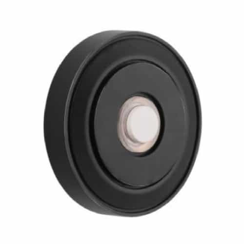 Craftmade 0.2W LED Round Halo Lighted Push Button, Flat Black