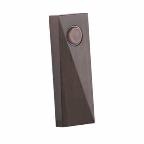 Craftmade 0.2W LED Contemporary Rectangular Lighted Push Button, Aged Iron