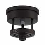 Slope Ceiling Adapter Dual Mount for Ceiling Fan, Flat Black