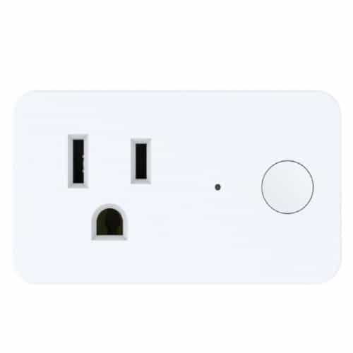 Craftmade Smart Wi-Fi On/Off Indoor Wall Plug Controls, White