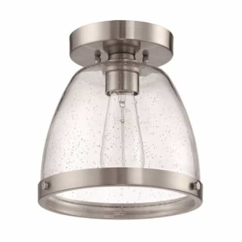 Craftmade Lodie Flush Mount Fixture w/o Bulb, E26, Brushed Polished Nickel