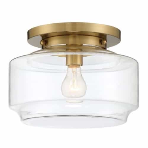 Craftmade Peri Flush Mount Light Fixture w/o Bulb, E26, Satin Brass