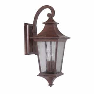 Argent Outdoor Lantern Wall Sconce w/o Bulb, 2 Light, E12, Aged Bronze