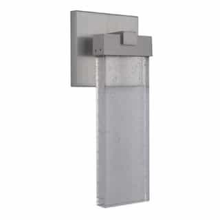 12W LED Aria Outdoor Wall Sconce, Dim, 440 lm, 3000K, Satin Aluminum