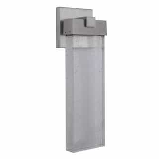 12W LED Aria Outdoor Wall Sconce, Dim, 280 lm, 3000K, Satin Aluminum