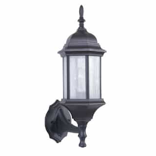 Hex Style Cast Outdoor Wall Sconce Fixture w/o Bulb, Textured Black