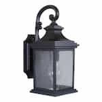 Small Gentry Outdoor Wall Sconce w/o Bulb, 1 Light, E26, Midnight