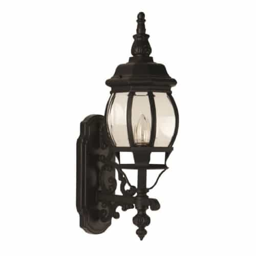 Craftmade French Style Outdoor Wall Sconce w/o Bulb, 1 Light, Textured Black