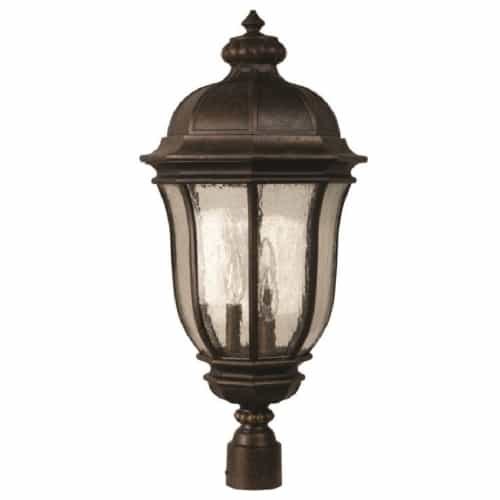 Craftmade Harper Outdoor Post Mount w/o Bulb, 3 Light, E12, Peruvian Bronze