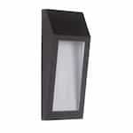 8W LED Small Wedge Outdoor Wall Sconce, Dim, 160 lm, 3000K, Bronze