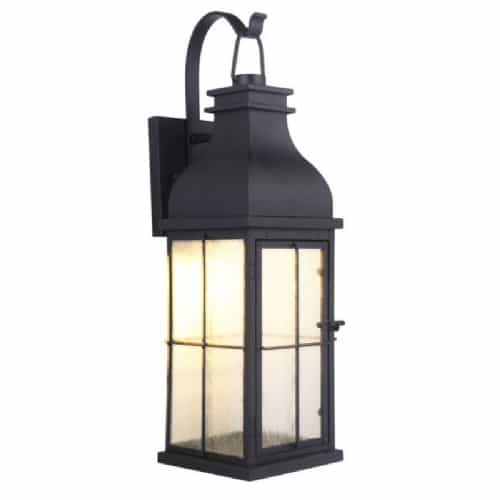 Craftmade 8W LED Small Vincent Outdoor Wall Sconce, Non-Dim, 3000K, Midnight