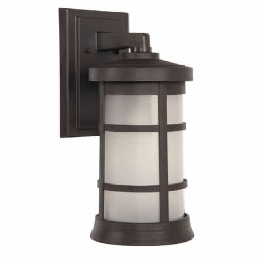 Craftmade Large Resilience Outdoor Lantern Wall Sconce w/o Bulb, Bronze/Clear