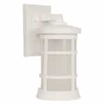 Large Resilience Outdoor Lantern Wall Sconce w/o Bulb, Textured White