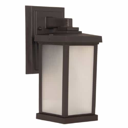 Craftmade Small Resilience Outdoor Wall Sconce Fixture w/o Bulb, Bronze/Clear