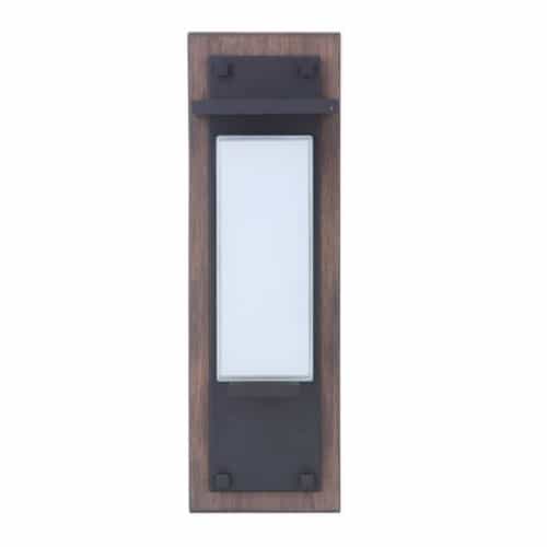 Craftmade 10W LED Heights Outdoor Wall Sconce, Dim, 3000K, Midnight/Barrel