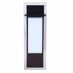 20W LED Heights Outdoor Wall Sconce, Dim, 3000K, Midnight/Steel