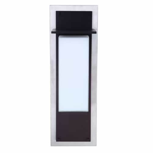Craftmade 20W LED Heights Outdoor Wall Sconce, Dim, 3000K, Midnight/Steel