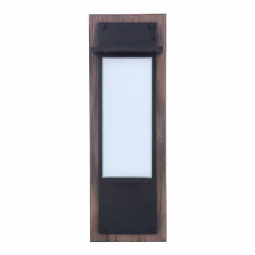 Craftmade 20W LED Heights Outdoor Wall Sconce, Dim, 3000K, Midnight/Barrel