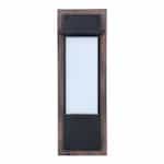 30W LED Heights Outdoor Wall Sconce, Dim, 3000K, Midnight/Barrel