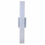 40W LED Rens Outdoor Wall Sconce, Dim, 2000lm, 3000K, Brushed Aluminum