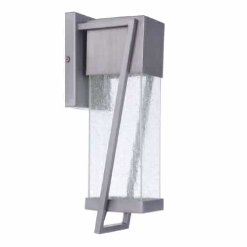 Craftmade 11W LED Bryce Outdoor Wall Sconce, Dim, 463lm, 3000K, Brushed Titanium