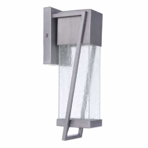 Craftmade 15W LED Bryce Outdoor Wall Sconce, Dim, 536lm, 3000K, Brushed Titanium