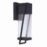 15W LED Bryce Outdoor Wall Sconce, Dim, 536 lm, 3000K, Midnight