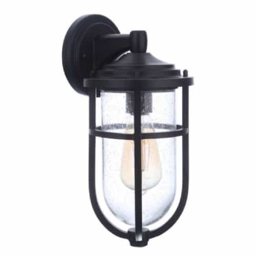 Craftmade Small Voyage Outdoor Wall Sconce w/o Bulb, 1 Light, E26, Midnight