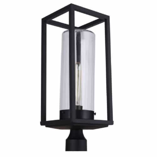 Craftmade Neo Outdoor Post Mount Fixture w/o Bulb, 1 Light, E26, Midnight