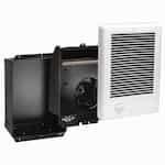 1500W at 120V Com-Pak Wall Heater, Complete Unit with Thermostat, White