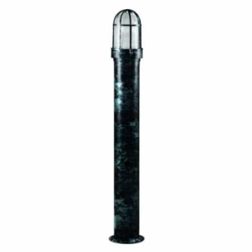 Dabmar 12W LED Open Cage Steel Bollard Light, G24, 120V-277V, 3000K, VG