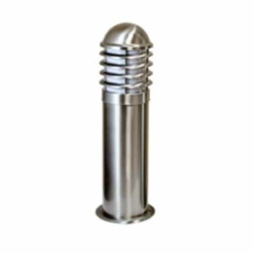 Dabmar 6W LED Mini Caged Bollard Light, E26, 120V, 6000K, SS 316