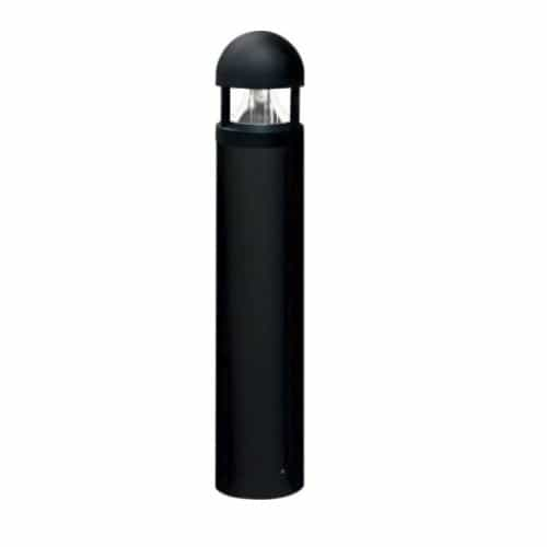 Dabmar 20W Round LED Bollard Pathway Light w/ Triangular Reflector, 3000K, Black