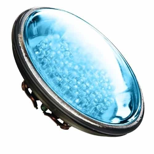 Dabmar 4W LED PAR36 Bulb, Blue LED, G53 Base, 12V, 6400K, Verde Green