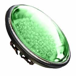 Dabmar 4W LED PAR36 Bulb, Green LED, G53 Base, 12V, 6400K, Verde Green