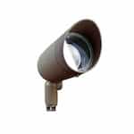 6-in 7W LED Directional Spot Light w/ Hood, PAR20, 120V-277V, 3000K, Bronze