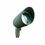 6-in 7W LED Directional Spot Light w/ Hood, PAR20, 120V-277V, 3000K, Green