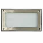 Dabmar 5W LED Recessed Step & Wall Light, Open Face, 85V-264V, Stainless Steel