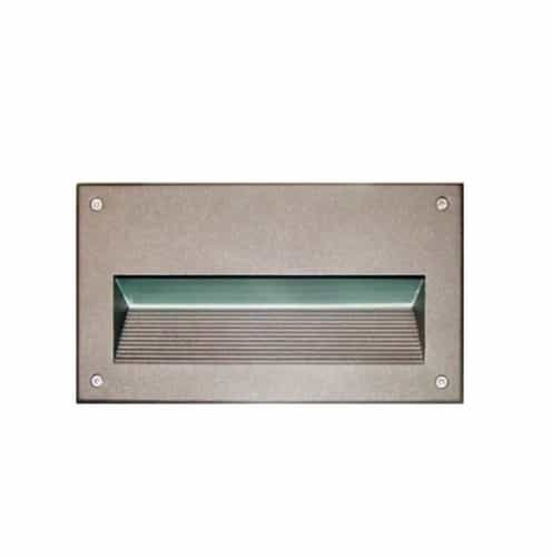 Dabmar 9-in 7W LED Recessed Step Light, G24 LED, 85V-265V, 3000K, Bronze